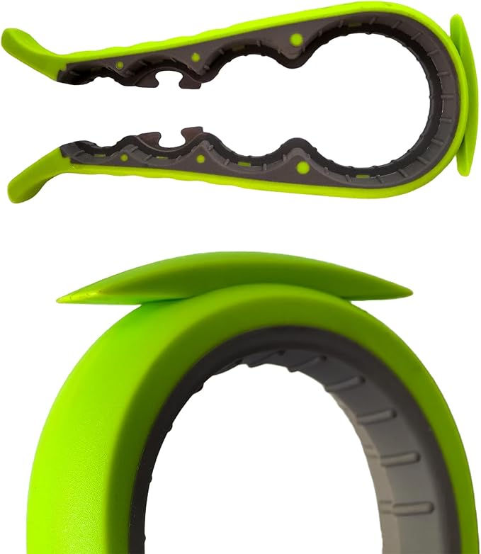5-in-1 Jar Opener whit Beer bottle opener for Weak Hands,Non-slip Easy Grip Can Opener,Used to remove stubborn LIDS (Green)