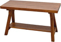 SwallowLiving 30 Inch Farmhouse Storage Bench, Rustic Solid Wood Entryway Bench for Living Room, Dining Room, Hallway | Indoor Seating with Natural Wood Finish