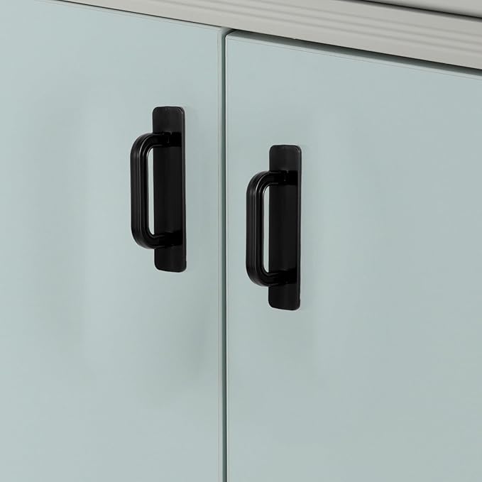 2 Pack Adhesive Handles, Stick on Cabinet Handles, No Drill Cabinet Pulls Peel and Stick, Cabinet Door Handles for Cabinet Closet Glass Sliding Shower Door Handle