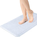 Yolife Shower Foot Scrubber Mat, Anti-Slip Bath Mat with Scrub Bristles, Soft Shower Foot Massager with Strong Suction Cups for Soothe Achy Feet, 25.6" x 13.4"