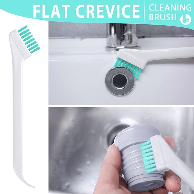 Small Cleaning Brushes Set, 4 pcs Crevice Household Cleaning Tool for Window Track Groove Sliding Door Bottle Gaps Humidifier Baseboard, Tiny Detail Scrub Cleaner Tool Gadget Kitchen Bathroom Set