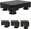 Adjustable Step Stool for Adults, Toddler Step Stools, 660 LBS Capacity Non-Slip Safety Step Platform for Elderly, Portable Stair Assist for Cars, Bedside, Kitchen, and Shower, Black