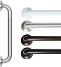 Vive Grab Bar for Showers - Bathroom Antislip Handrail for Seniors, Elderly Assistance Product, Heavy Duty Shower Handles, Handicap Grab Bars, Stainless Steel, Multipurpose, 440 lbs (Brushed Nickel)