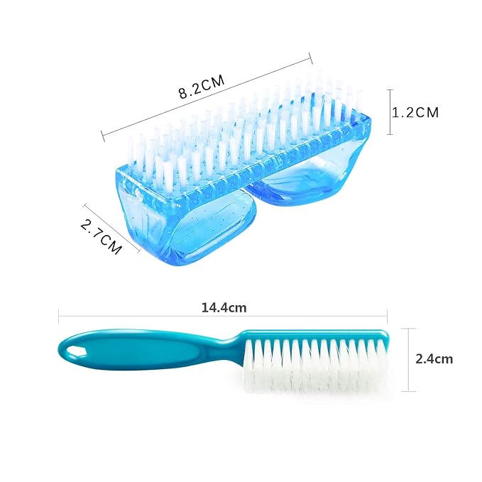 6 Pack Handle Grip Nail Cleaning Brush, Fingernail Brush Cleaner Scrub Brush Kit for Toes Shower and Women & Men & Pets (Color a)