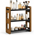 3-Tier Acacia Wood Bathroom Countertop Organizers and Storage, Vanity Bathroom Sink Organizer Shelf for Skin Care Makeup Cologne and Perfume, Small Countertop Storage Organizer for Dresser