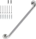32 Inch Shower Grab Bar 1.25" Dia,Brushed Nickel Anti Slip Bathroom Grab Bar, 304 Stainless Steel Knurled Handicap Grab Bars, Safety Support Handrail, Bath Shower Handle for Elderly Injury Senior