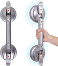 17inch Suction Shower Grab Bar, Portable Shower Handle Bar Suction Grip Bar Bathtub Handle with Strong Hold Suction Cup Fitting and Rapid Release for Bathroom(Max Capacity :300lb