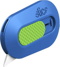 Slice Mini Box Cutter | Manual Retracting | Safe Ceramic Box Cutter Lasting 11x Longer than Metal | Box Opener | 1 Pack | Blue