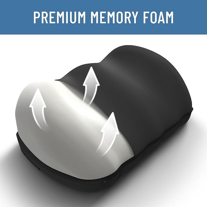 Elevate Series by Everlasting Comfort Adjustable Cloud Foot Rest for Under Desk at Work with Pressure Point Nodes - Comfortable Memory Foam Office Foot Stool & Desk Pillow, Gaming & Home Accessories