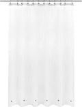 Barossa Design Long Shower Curtain Liner with 6 Magnets - 72" x 78", Waterproof PEVA Shower Liner for Bath Tub, PVC Free, Metal Grommets - Frost, 72x78