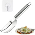 Fish Scales Scraping Tool,Multifunction Stainless Steel Fish Scale Knife Fish Cleaning Kit,3 In 1 Fish Maw Knife,Household Kitchen Fish Scale Tool (1 Pcs) Comes with hooks
