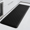TranquilRelax 4/5 Inch Thick Anti-Fatigue Kitchen Mat Water Resistant Non-Slip Kitchen Floor Mat Ergonomic Comfort Standing Mat for Home Kitchen Office Laundry 17.3"x 47" Black