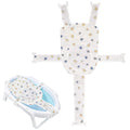 Colorlife Baby Bath Seat Support Net Infant Bathing Seat Support Mat, Adjustable Comfortable Non-Slip Five-Pointed Baby Shower Net Bathtub Sit Up Mesh for Newborn 0-12 Months-Crown(No Bathtub)