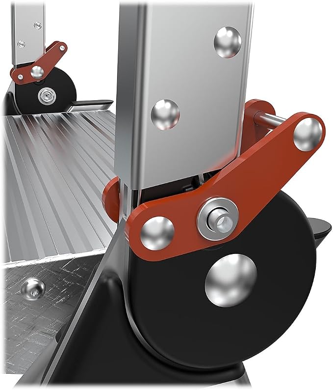 Little Giant Ladders Jumbo Step Stool with Handrail, 3-Step, Lightweight, Aluminum, 375 lb Load Capacity, Type 1AA, 8.7-Ft Reach Height, with Tool Tray, Platform Steps (11903)