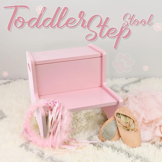 Pink Toddler Step Stool