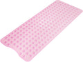 AmazerBath Shower Mat Non Slip 40 x 16 Inches, Shower Stall Mats with Suction Cups and Drain Holes, Non Slip Bath Mat for Tub for Elderly & Kids, Clear Pink