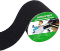 Yorwe Anti Slip Tape, High Traction,Strong Grip Abrasive, Not Easy Leaving Adhesive Residue, Indoor & Outdoor (4" Width x 190" Long, Black)