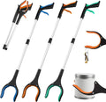 Grabber Reacher Tool,3-Pack 32" Foldable Reacher Grabber Pickup Tool with 360° Rotating Jaw & Magnetic Tip, GarbageTrash Picker Upper Grabber,Lightweight Grabbers for Seniors/Elderly