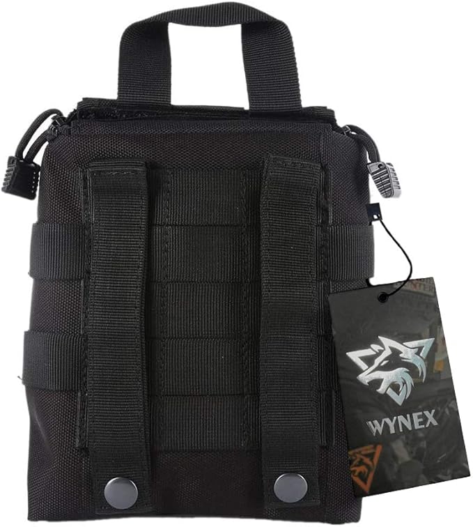 WYNEX First Aid EMT Bags, Tactical IFAK Medical Molle Pouch Military Utility Med Emergency EDC Pouches Outdoor Survival Kit Suit for Tactical Waist Belt Pack 1000 Nylon