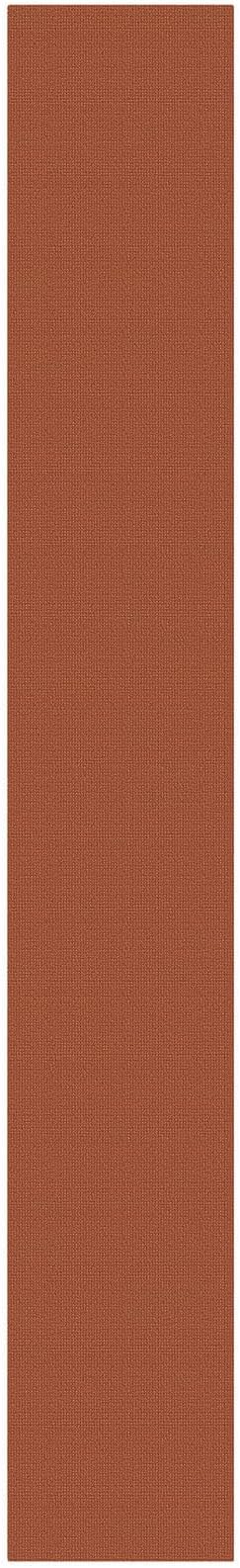 KOZYFLY Orange 2.5'x18' Runners Rugs for Hallway, Extra Long Washable Runner Rug, Woven Non Slip Kitchen Runner, Cotton Entryway Rug, Floor Carpet for Entry, Aisle, Hall, Burnt Orange/Tan