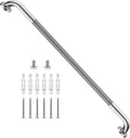 Shower Grab Bar 40 Inch, iHansee Brushed Nickel Bathroom Grab Bar w/Anti-Slip Knurled Grip, Stainless Steel Bath Safety Bars Support Handrail for Senior Elderly, Toilet Bathtub Balance Handle for Wall