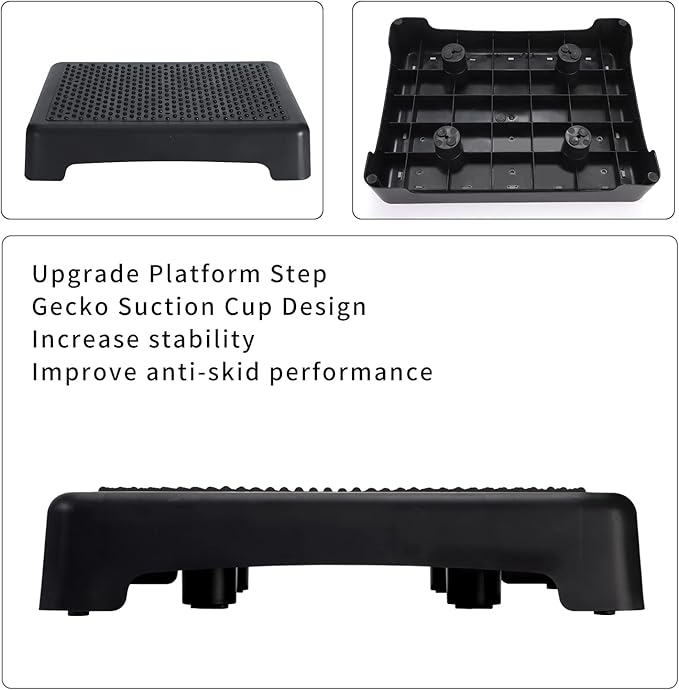 Fotree One Step Stool, Safety Step Platform for Senior ＆ Adults, Non-Slip Mobility Step Platform for Stair, Car, Bed, Chair, Shower, Bathtub, Outdoor, 3.5 Inch High Rise Stairs 440 Lbs Capacity