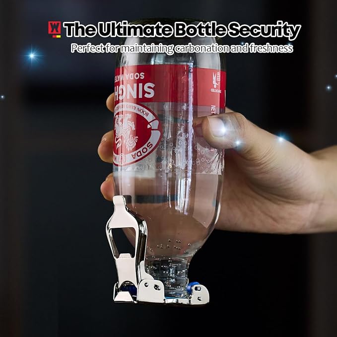 WAGENSTEIGER SUS304 Stainless Steel 3-in-1 Bottle Opener | Bottle Replacement Cap for Soda & Beer | Carbonated Drink Resealer | Soda Can Tab Opener | Stainless Multi-Use Beverage Tool