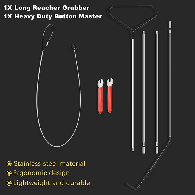 Long Reacher Grabber for Car Emergency Tool Heavy Duty Button Master