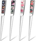 Chuangdi 4 Pieces Letter Opener Knife Fancy Stainless Steel Envelope Openers Slitter Lightweight Mail Opener Tool for Women Men Graduation Gift Office Home School Supplies(Vintage Style)