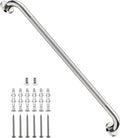 36 Inch Anti Slip Shower Grab Bar, Munzong Bathroom Grab Bar for Showers, Brushed Nickel Knurled Handicap Balance Bar,Safety Hand Rail Support Elderly Senior Assist Bath Handle