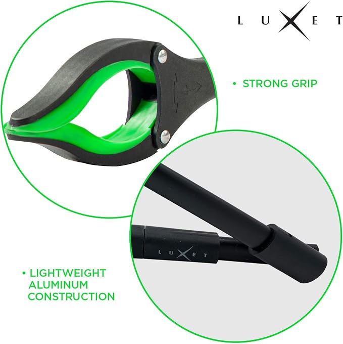 Grabber Reacher Tool 19 Inch Long, Foldable Pick Up Stick - Strong Grip Magnetic Tip - Heavy Duty Trash Picker Claw Reacher Grabber Tool Elderly Wheelchair Mobility Aid (Green)