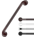 Anti Slip Grab Bars for Shower Oil Brown, Safety Textured Grip Shower Grab Bars for Seniors, Holds up to 500LBs, Knurled Handicap Grab Bars for Wall with Concealed Screws, 16 Inch