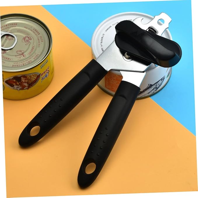 Versatile Stainless Steel Can and Bottle Opener Compact Manual Lid Opener for Household Use Sleek Design for Easy Gripping Kitchen Tool for Cans and Bottles