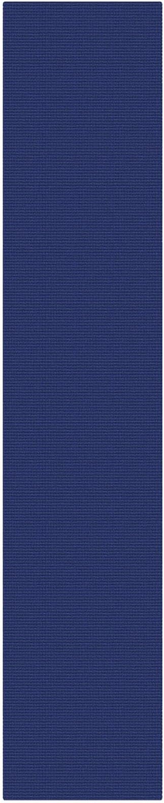 KOZYFLY Cotton Runners Rugs for Hallway 2x10, Washable Runner Rug, Woven Non Slip Kitchen Runner, Braided Entryway Rug, Floor Carpet for Entry, Aisle, Hall, Royal Blue/Navy