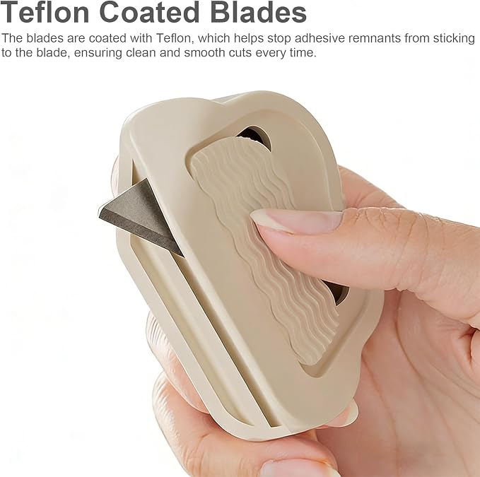 Retractable Cloud-Shaped Box Cutter Set, 2 Pack Utility Knife with Magnetic Back for Cardboard and Box Opening, Teflon Coated Blades for Easy Resizing and Breaking Down