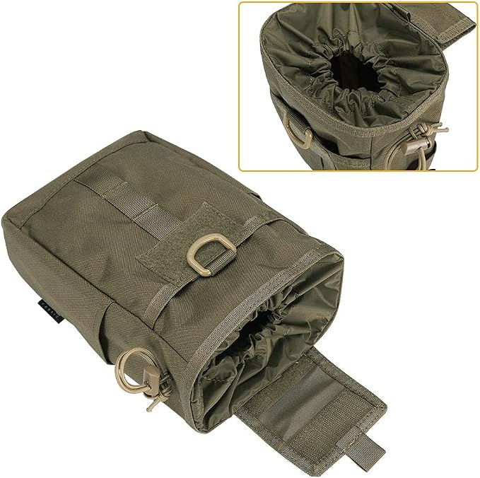 EXCELLENT ELITE SPANKER Molle Dump Pouch Drawstring Magazine Utility Pouch Folding Dump Pouch Waist Bag