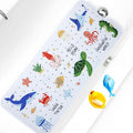 Baby Bath Mat for Tub Non Slip Kids Bathtub Mat Extra Long 40X16 Inch Toddler Bath Tub Shower Mat Anti Slip with Suction Cups & Drain Holes, Machine Washable (Under the sea)