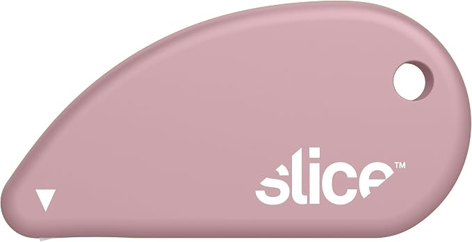 Slice Micro Safety Cutter | Safe Ceramic Box Cutter Lasting 11x Longer than Metal | Keychain Box Opener | Combo Pack | Mint + Dusty Rose