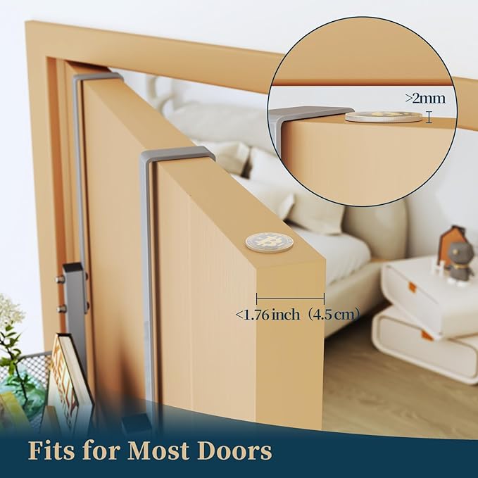 Consumest Over The Door Hooks Organizer - 4 Tier Door Coat Rack with 3 Baskets & 12 Hooks, Stainless Steel Towel Hanger for Bedroom, Bathroom, Living Room, Silver