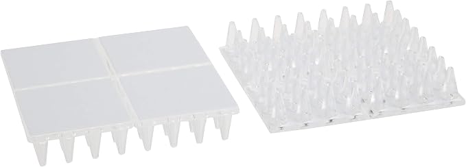 SoftTouch 4" Square Adhesive Anti-Dent Carpet Protectors with 5/8" Spiked Bottom, Self-Stick Spiked Furniture Pads for Tables, Beds, Sofas, Chairs, Set of 2, Clear