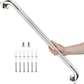 Chrome Bathroom Grab Bars 36 Inch, iHansee Anti Slip Grab Bar w/Knurled Grip, Stainless Steel Safety Handle for Bathtub, Wall Mounted Balance Support Handrail, Handicap Shower Bars for Senior Elderly