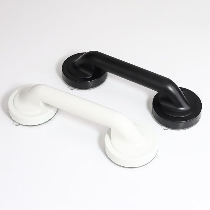 KAFENDA New Powerful Large Suction Cup Handle, Glass Door Handle, Bathroom Shower Grab Bar, No Drilling Required for Installation, 11.4 Inch, Removable and Reusable