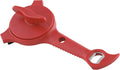 Kuhn Rikon 5-in-1 Multi-Purpose Strain-Free Opener for Jars, Bottles and Ring-Pull Cans, 5 x 10 x 2.25 inches, Red