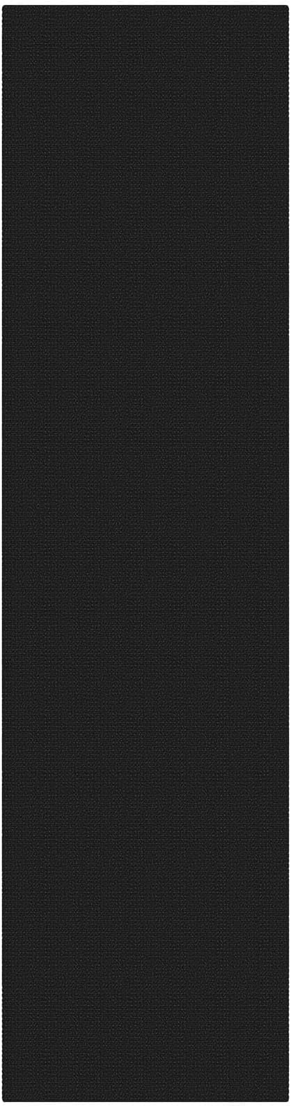 KOZYFLY Black Runners Rugs for Hallway 3x10, Wide Washable Runner Rug, Woven Non Slip Kitchen Runner, Braided Entryway Rug, Floor Carpet for Entry, Aisle, Hall, Black/Dark Grey