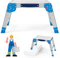 Loyoda Work Platform 440 Lbs, Folding Step Stool with One-Touch Automatic Fold, 3 Height Adjustment Step Platform, Perfect for RV Cleaning, Home Painting and Reaching High Places, Standard