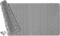 Non Slip Bathtub Mat for Bath Tub Shower - Natural Rubber Mat with Suction Cups - Large Soft Bathroom Safety Mat - Unique Diamond Pattern - Fatigue Relief - Machine Washable - 17 × 35 Inch