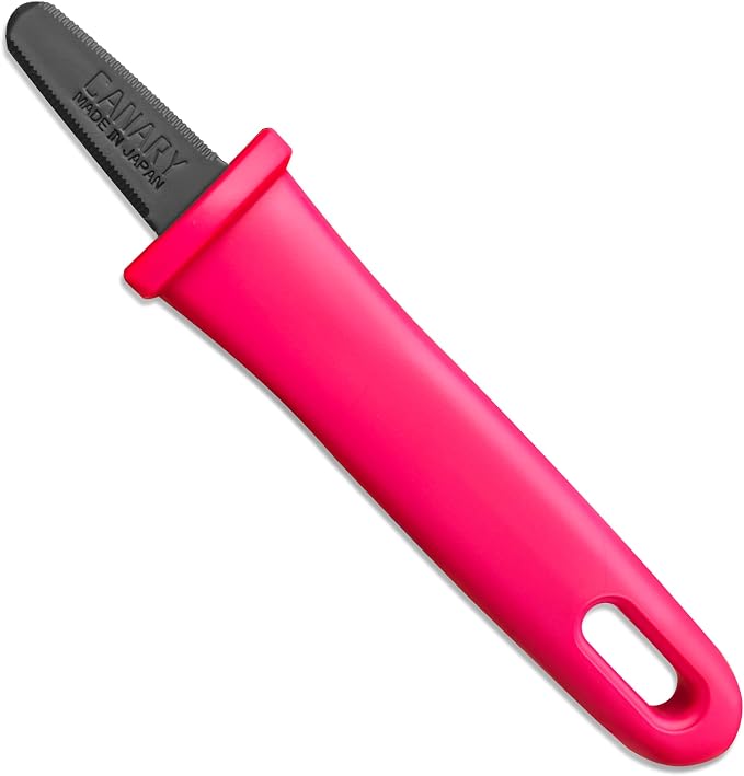 CANARY Box Opener Tool with Non-Stick Coated Blade 5" - Mini Package Opener Box Cutter Knife - Made in Japan, Pink