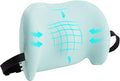 BYMECOST Lumbar Support Pillow for Office Chair, Car Lumbar Pillow Lower Back Pain Relief, Memory Foam Back Cushion, Ergonomic Chair Back Pillow for Gaming, Traveling, Car, Bed (Green)