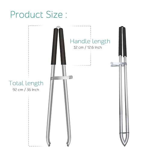 EJG 36" Long Trash & Garbage Picker Grabber, Lightweight Aluminium & Rustproof, Litter Pick Up Stick, Trash Tong, Reaching Assist Tool, Reacher Tool for Elderly, Garden Nabber Plogging (Black)