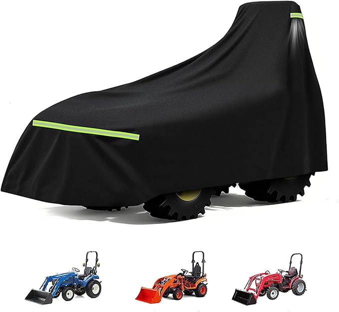 Heavy Duty Tractor Cover for Mahindra 2126 HST Cab 2024-pr, Water Resistant Outdoor Utility Tractor Cover with Windproof Straps, for Compact Lawn Farm Tractors